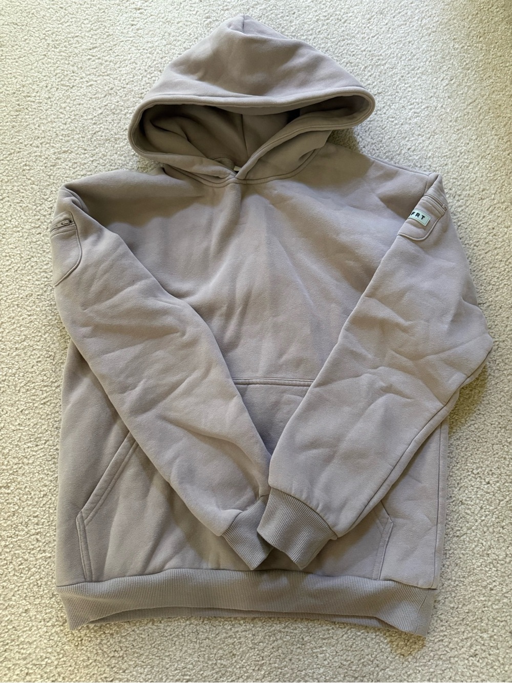 Comfrt Hoodie – Size M – Sand/Tan – Oversized Pullover